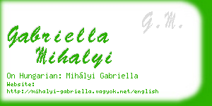 gabriella mihalyi business card