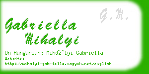 gabriella mihalyi business card